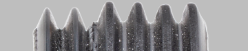 A close up of a black object Description automatically generated